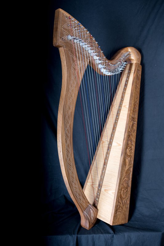 Celtic Harp Minstrel from Walnut